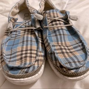 Hey Dude Plaid shoes